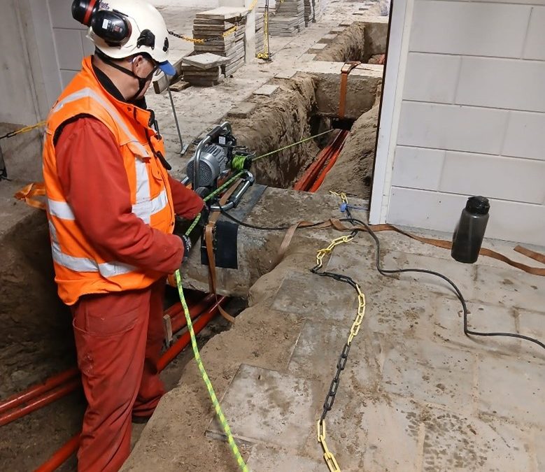 Werkzaamheden op het hoogspanningsstation van TenneT